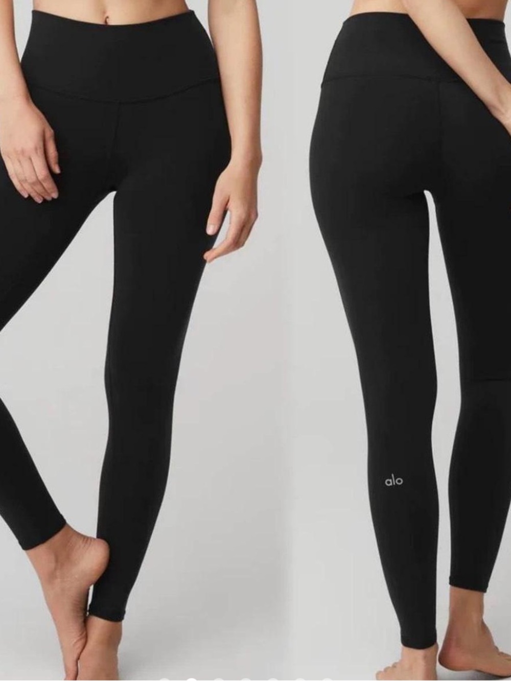 Alo Yoga High-Waist Black Leggings US Small